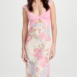 Free people Suddenly Fine Maxi Slip Dress in Daisy Combo